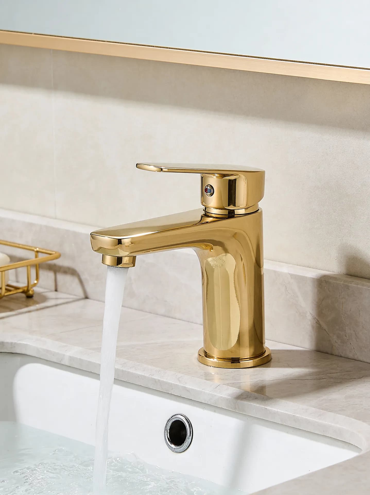 Modern bathroom scene