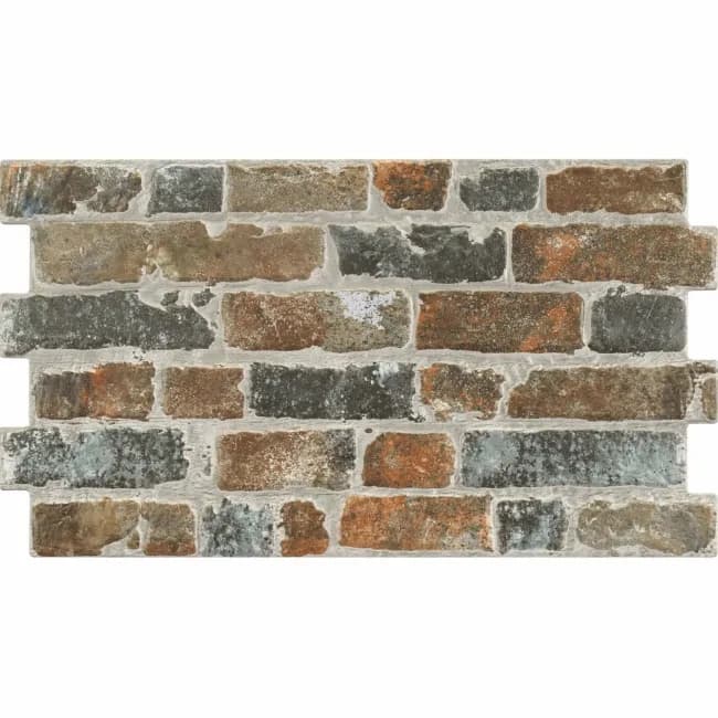 Brick Effect Wall Tile 15x60cm Brown